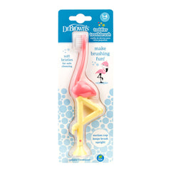 Dr Browns Toddler Toothbrush - 1-4 Years - Flamingo