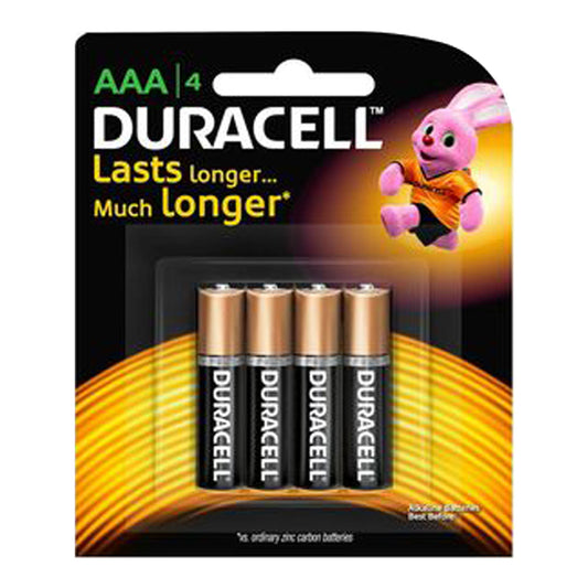 Duracell AAA Battery Alkaline - 4 pieces