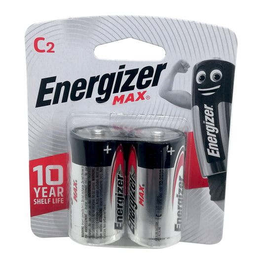 Energizer C Max Batteries - Pack of 2