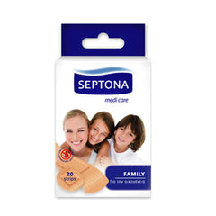 Septona Family Strip Classic Assorted Skin Clear Plaster - Pack of (20)