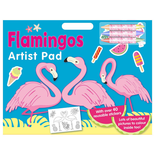 Flamingos Artist Pad
