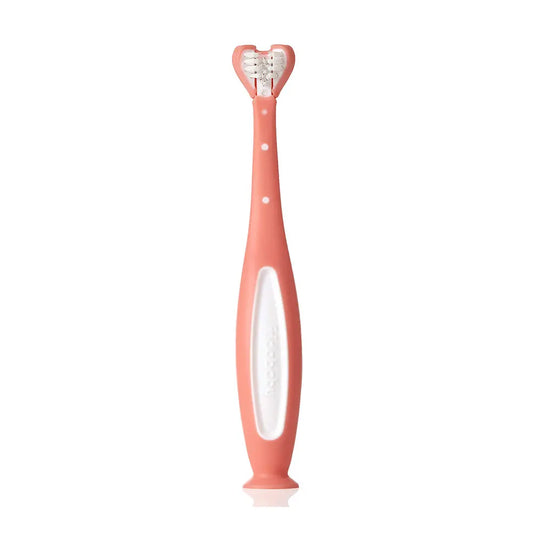 Frida Baby Triple-Angle Toothhugger Training Toothbrush for Toddler - 2 Years+ - Pink FridaBaby