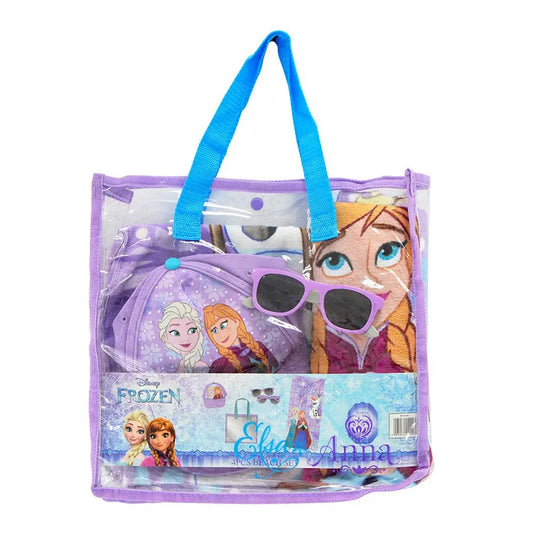 Frozen Beach Set-Bag,Towel,Caps & Sunglasses Frozen