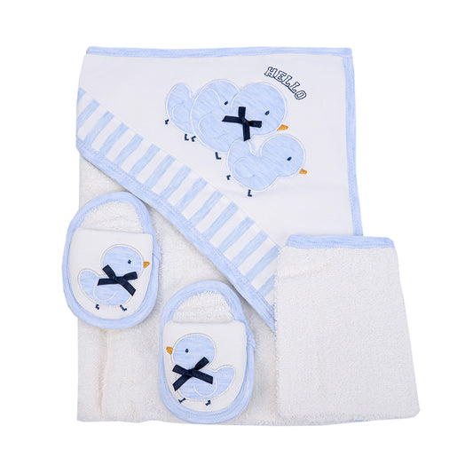 Gaye Bebe Bathrobe Set - Blue