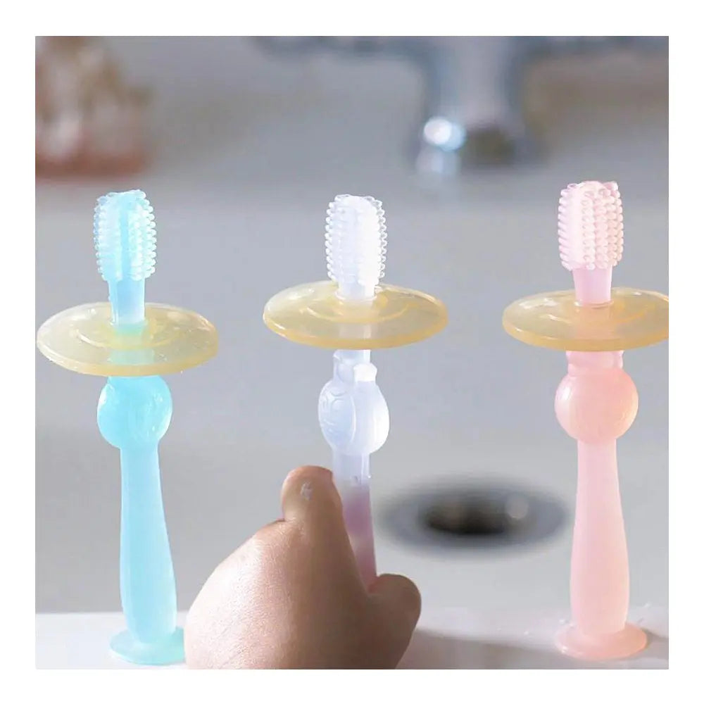 Haakaa 360° Silicone Toothbrush - 6 Months+ - Blue Haakaa