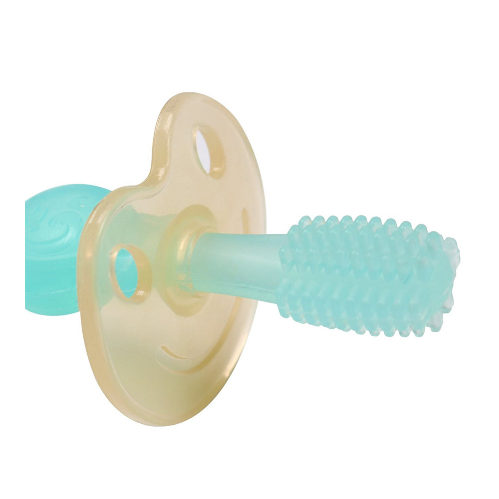 هاكا فرشاة أسنان سيليكون 360 درجة - 6 شهور + - أزرق