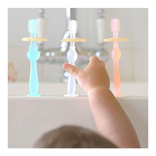 Haakaa 360° Silicone Toothbrush - 6 Months+ - Pink