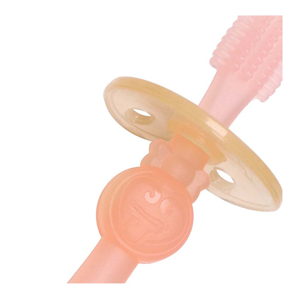 Haakaa 360° Silicone Toothbrush - 6 Months+ - Pink