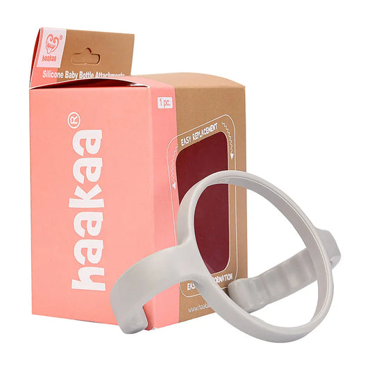 Haakaa Silicone Bottle Handle - Grey Haakaa