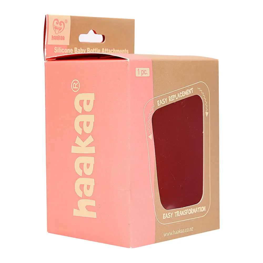 Haakaa Silicone Bottle Handle - Peach Haakaa