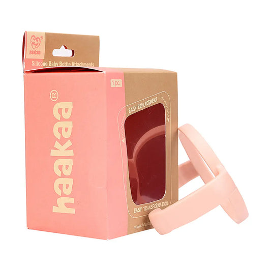 Haakaa Silicone Bottle Handle - Peach Haakaa
