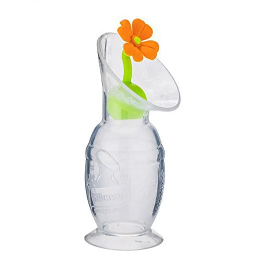 Haakaa Silicone Breast Pump Flower Stopper - Orange Haakaa