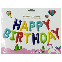 Happy Birthday Balloons - not inflated