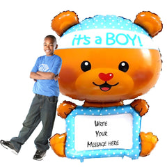 Its a Boy Bear Balloons, 46 Inch - not inflated