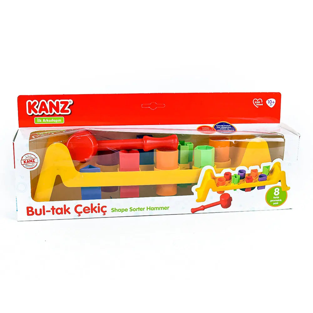 Kanz Shape Sorter Set with a Hammer Kanz
