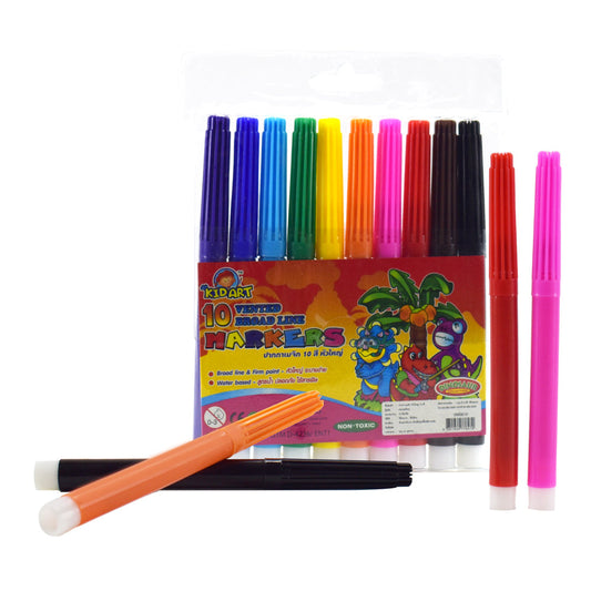 Kidart markers, dinosaur collection