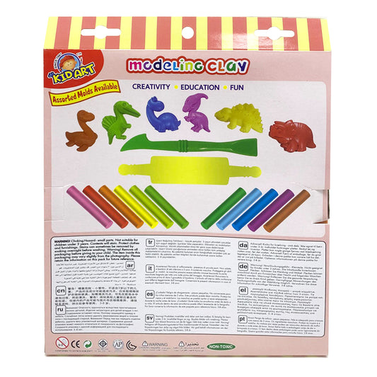 Kidart Modeling clay set - Dinosaur world