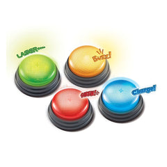 Learning Resources - Lights And Sounds Buzzers (Set of 4)  - 3 years+