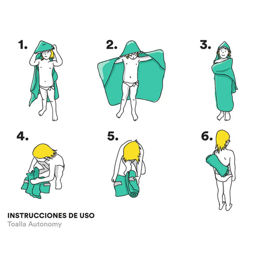 Little Champions Autonomy Hooded Towel Shark Dark Blue Little Champions