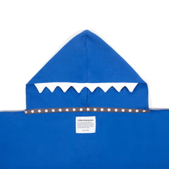 Little Champions Autonomy Hooded Towel Shark Dark Blue