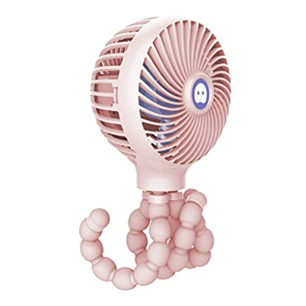 Mamas First Mini Fan Flexible Tripod - Pink