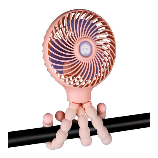 Mamas First Mini Fan Flexible Tripod - Pink