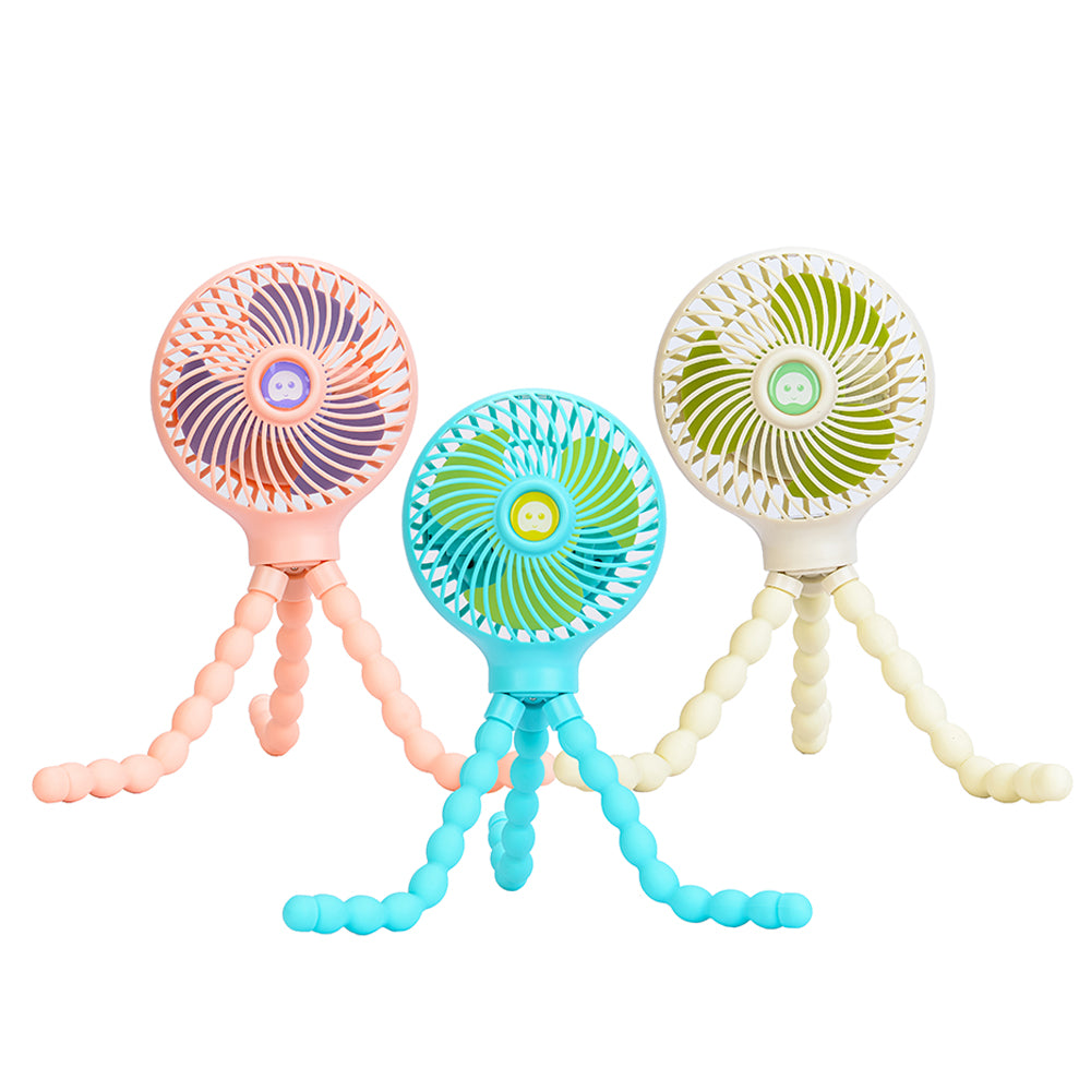 Mamas First Mini Fan Flexible Tripod - Pink