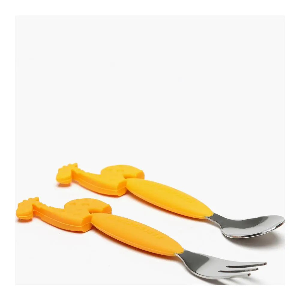 Marcus & Marcus Fork And Spoon Set Giraffe Marcus & Marcus