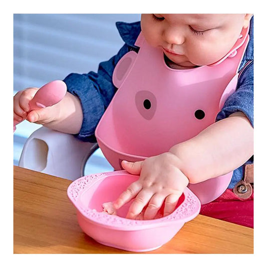 Marcus & Marcus Silicone 2 Bowls Red & Pink Marcus & Marcus