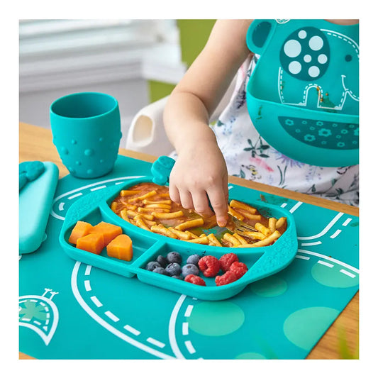 Marcus & Marcus Silicone Divided Plate Elephant Marcus & Marcus