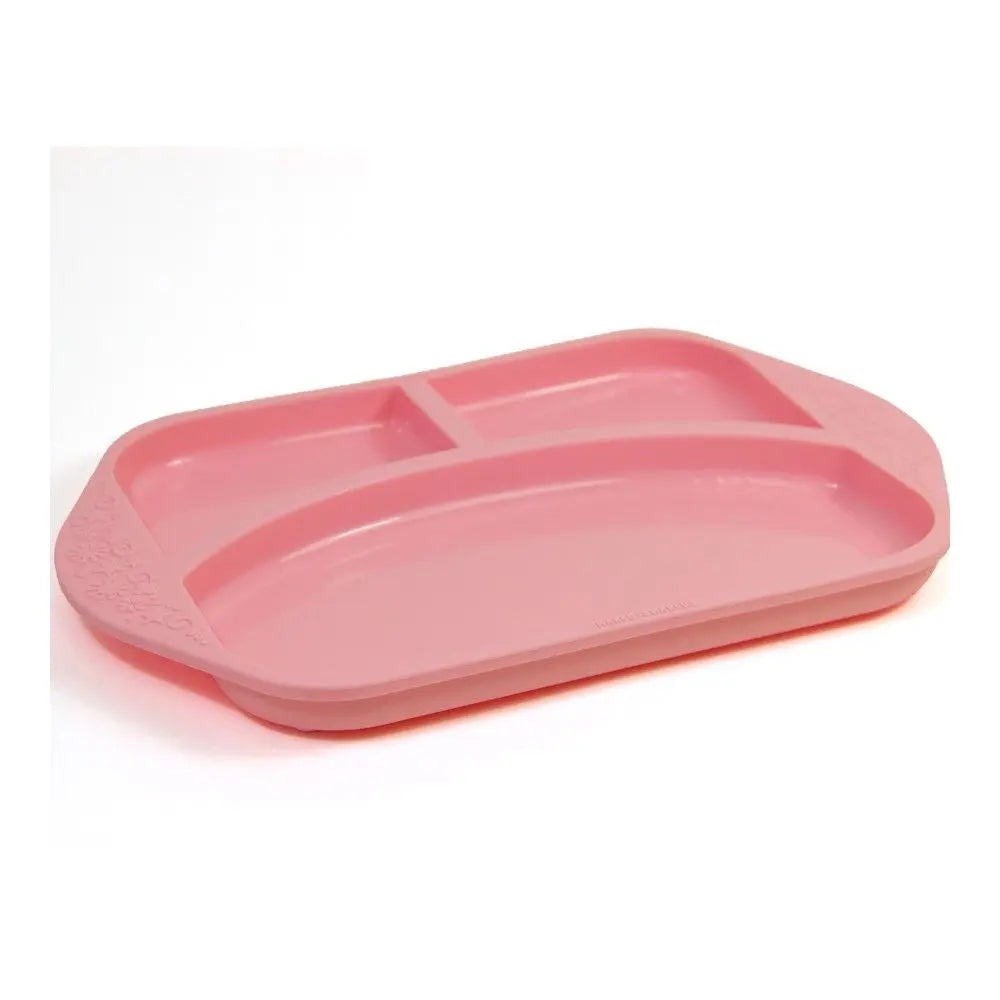 Marcus & Marcus Silicone Divided Plate Pink Marcus & Marcus