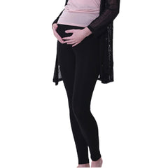 Moms Day Maternity Full Length Legging - Black - Free Size