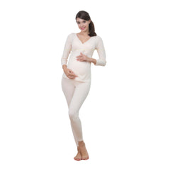 Mom's Day Light Maternity Pyjama Cotton Fiber - Light Pink