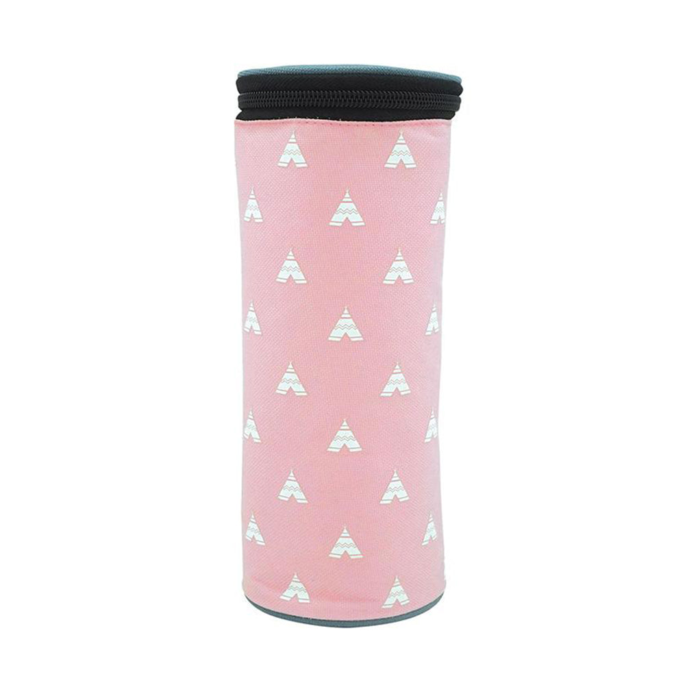 Olmitos Baby Insulated Bottle Holder - Tipi Pink