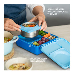 OmieBox Thermos Lunch Box - Blue Sky - 240ml