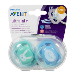 Philips Avent Pacifier Ultra Air 6-18 months - 2 Pieces, Blue