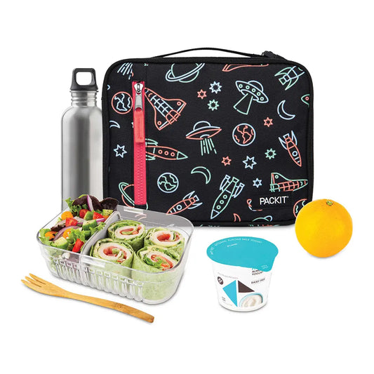PackIt Freezable Classic Lunch Bag - Neon Space PackIt