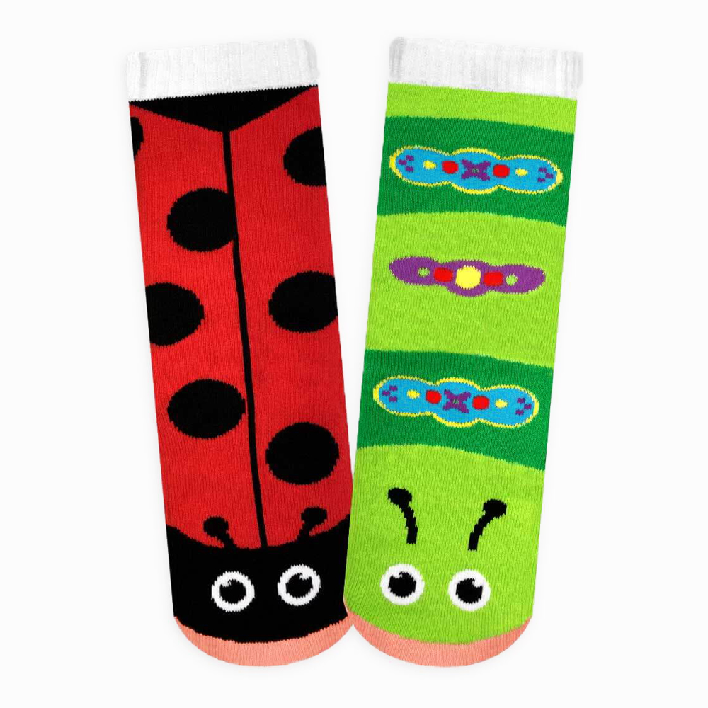 جوارب الأطفال الدعسوقة وكاتربيلر للأطفال - 1-3 سنوات