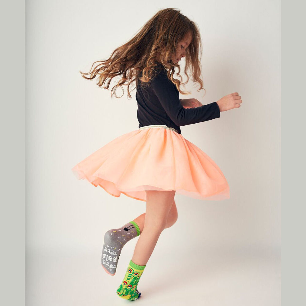 Pals Socks Peacock & Elephant Kids Socks- (4-8 سنوات)