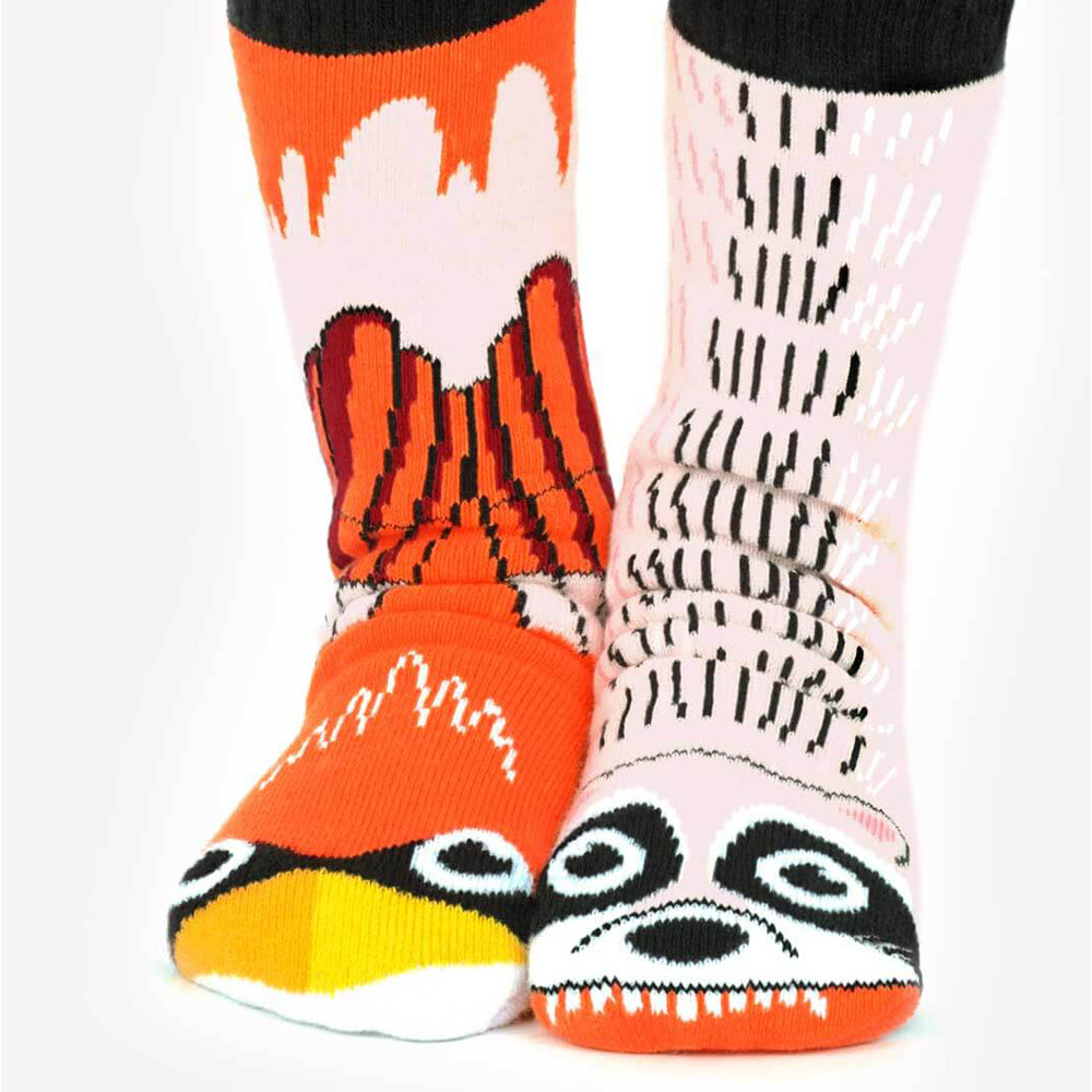 Pals Socks جوارب Raccon & Cardinal للأطفال - (1-3 سنوات)