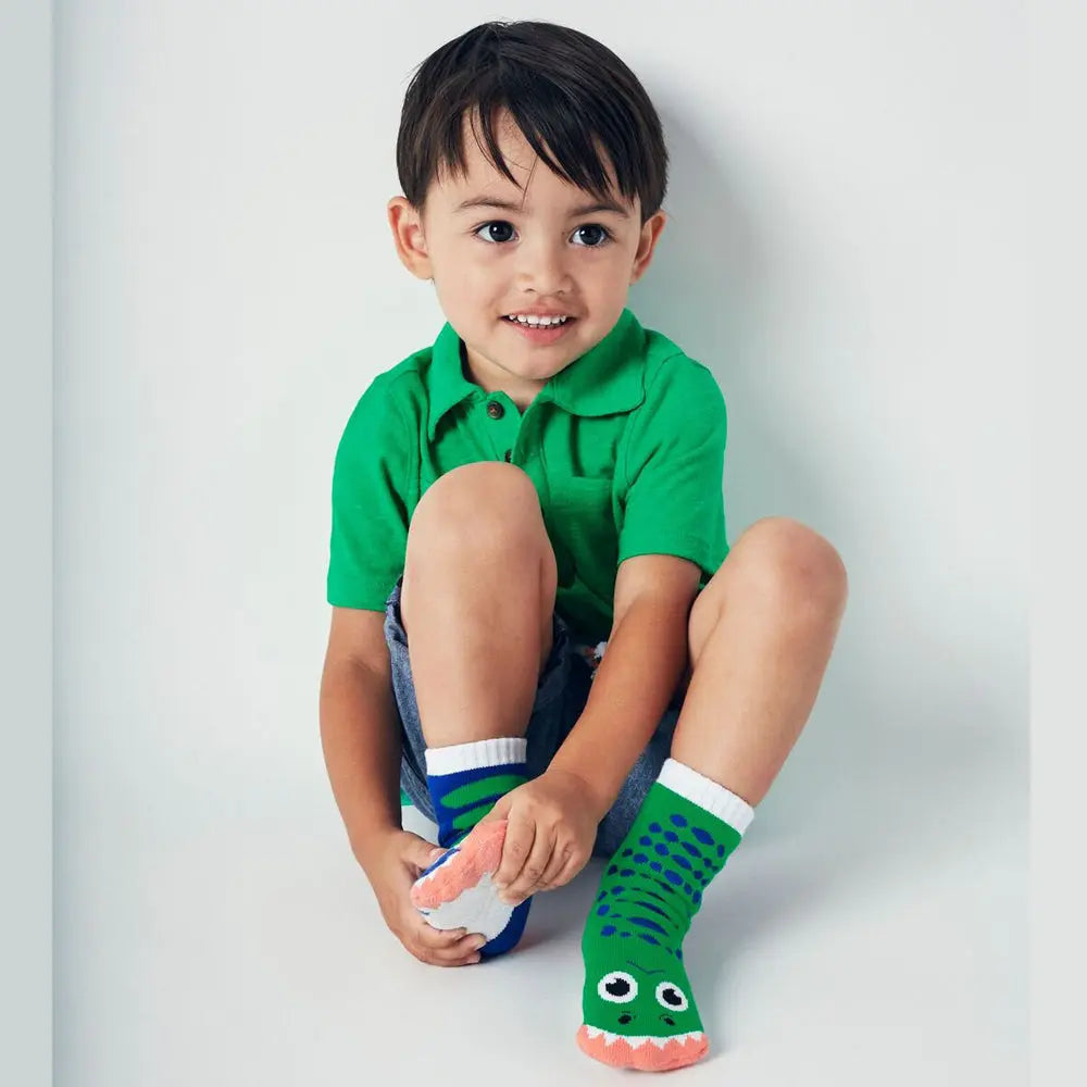 Pals Socks Rex & Triceratops Kids Socks, 1-3 Years Pals Socks