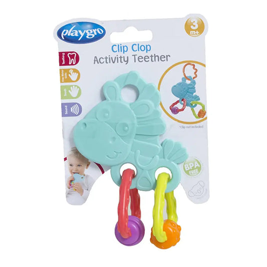 Playgro Clip Clop Activity Teether - Multi Color Playgro