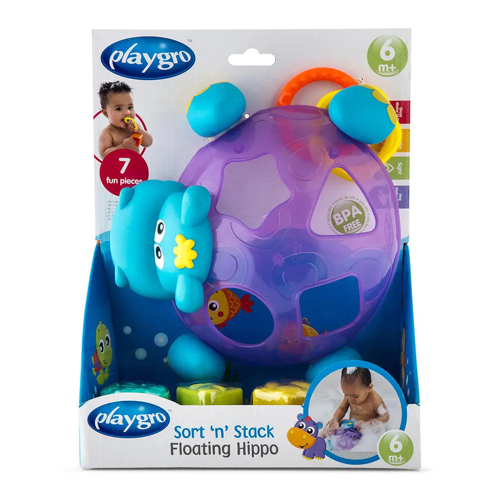 Playgro Sort N Stack Floating Hippo Playgro