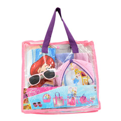 Princess Beach Set-Bag ، منشفة ، قبعات ونظارات شمسية