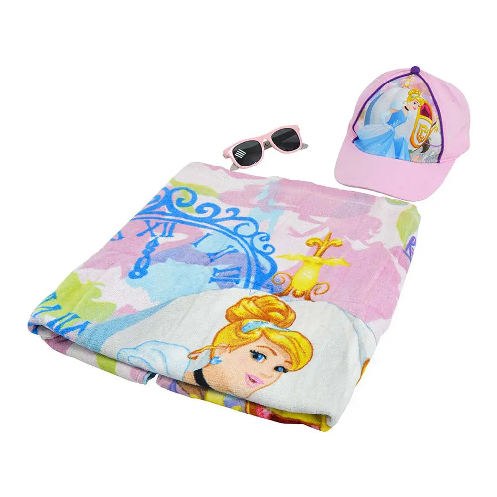 Princess Beach Set-Bag,Towel,Caps & Sunglasses Princess