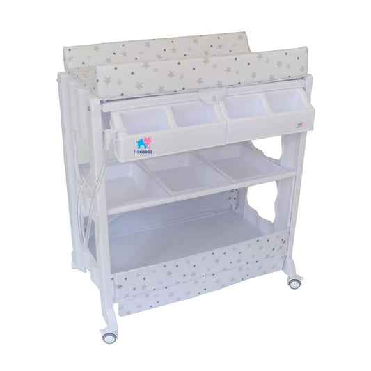 TheKiddoz 2 in 1 Changing Table with Bathtub - Star Design