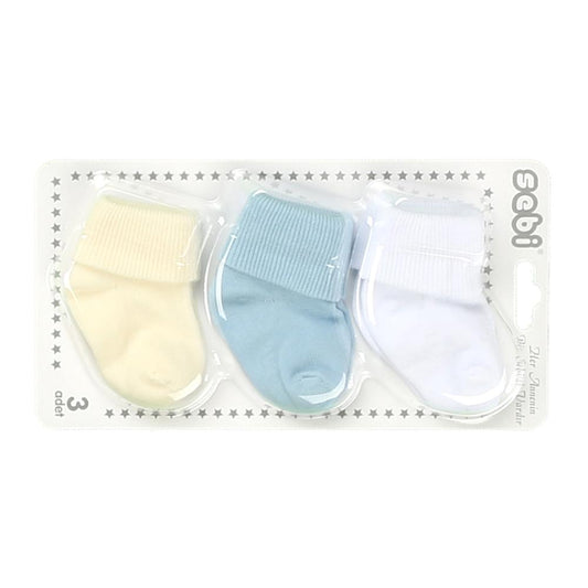 SEBI Baby Socks - 3 Plain Pieces