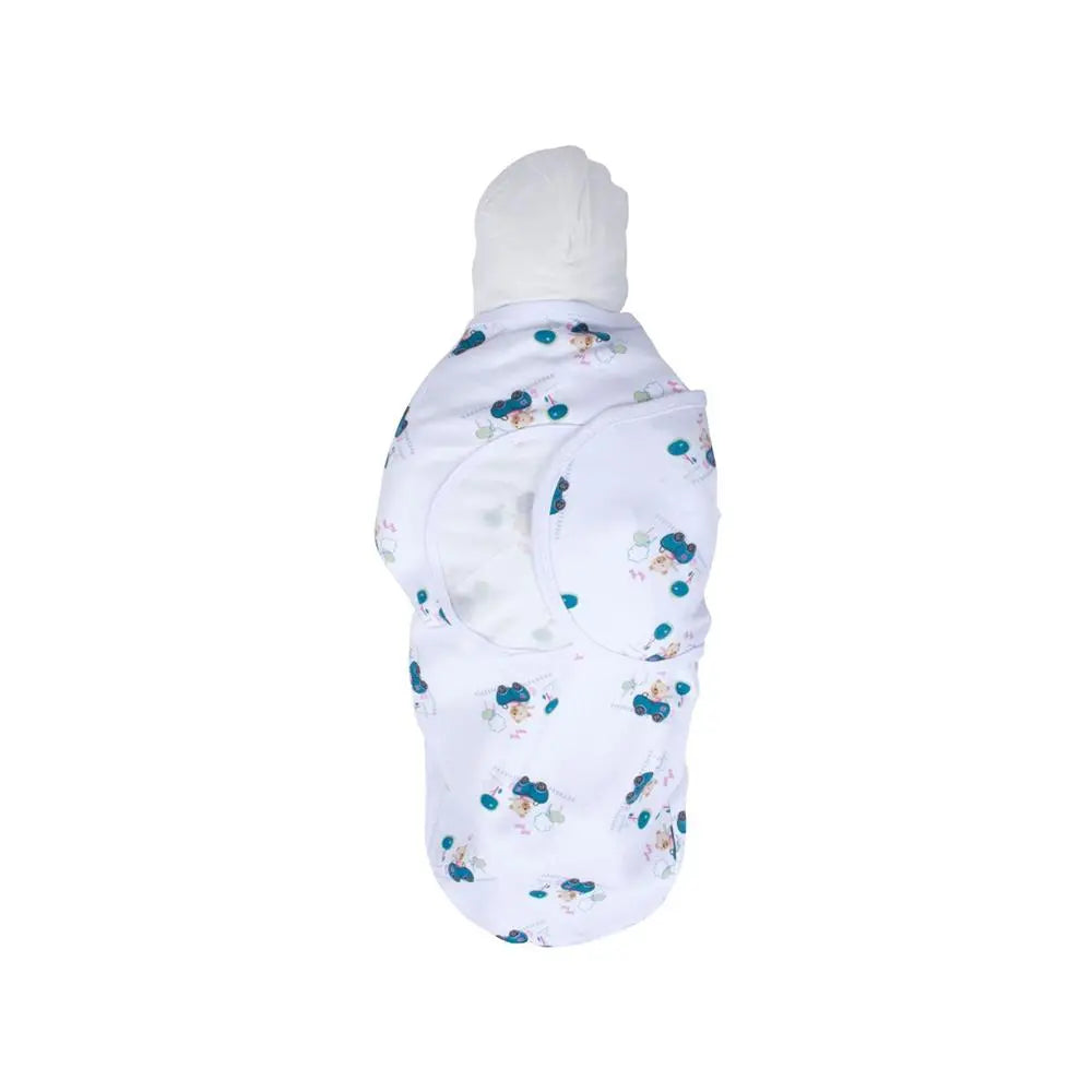 Sevi Bebe Interlock Baby Swaddle - Driver Bear (0-3 Months) Sevi Bebe