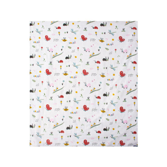 Sevi Bebe Printed Muslin Blanket 120x100 cm - Cute Bug