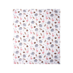 Sevi Bebe Printed Muslin Blanket 120x100 cm - Flamingo Pattern